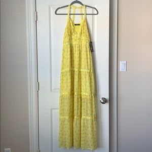 Spring Yellow Maxi Dress